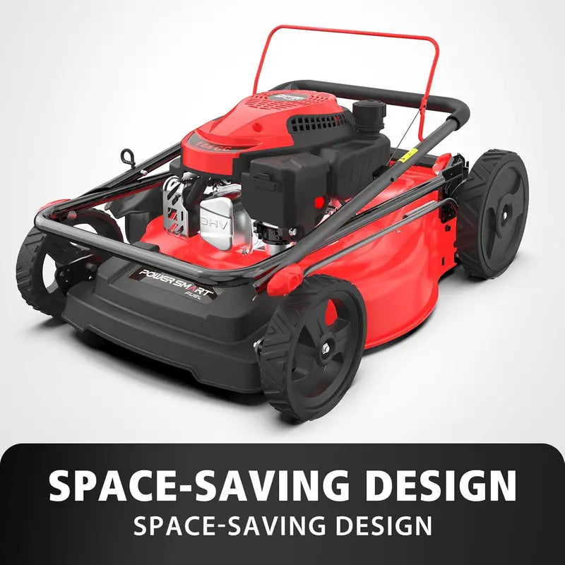 PowerSmart 21″ 144cc 3-in-1 Gas Push Mower with Grass Catcher