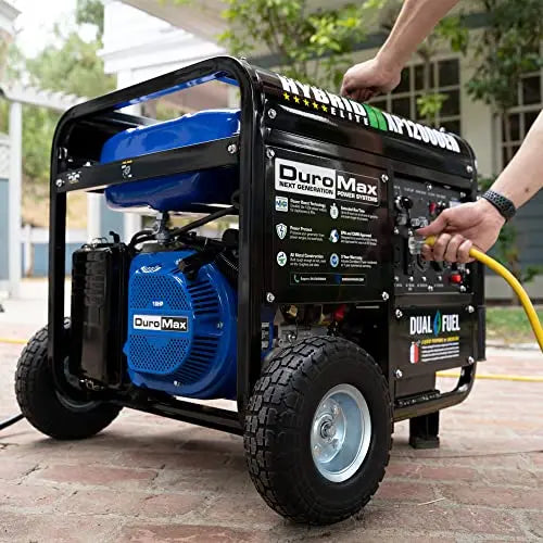 DuroMax XP12000EH Dual-Fuel Generator  12,000W Output (Gas/Propane), 457cc OHV Engine, EPA & CARB Certified