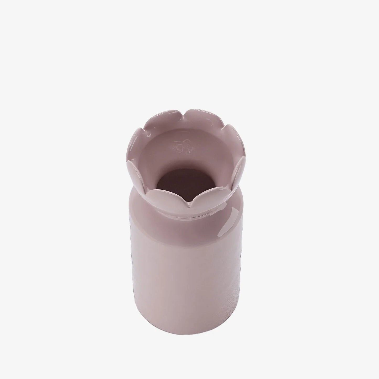 Grand vase col tulipe Rivoli, c ramique rose