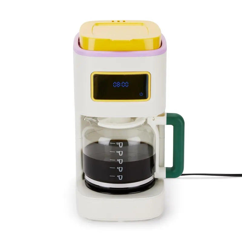 Bodum 12-Cup Programmable Coffee Maker  White & Multi-Function