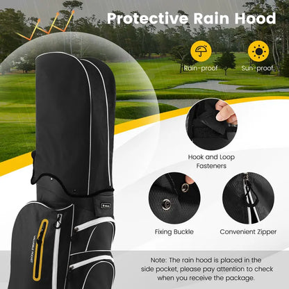 15-Way Golf Cart Bag with Full-Length Club Dividers