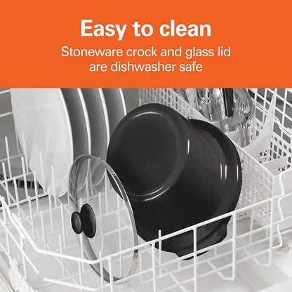 Hamilton Beach 8-Quart Programmable Slow Cooker  Triple Heat Settings, Dishwasher-Safe Crock