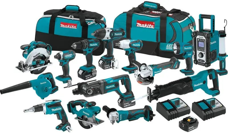 2025 15-Piece Professional Tool Combo Kit  Includes Fast-Charging Battery Pack & Multi-Function Accessories