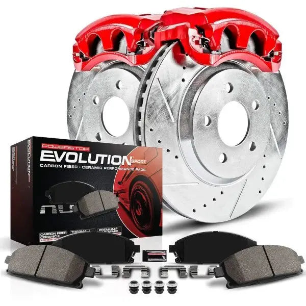 Power Stop Z23 Evolution Sport Front Brake Kit with Calipers (Model KC3156)