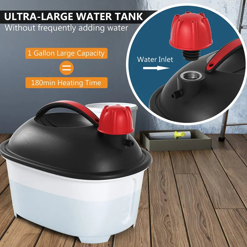 Chemical-Free Wallpaper Steamer  10-Foot Hose & Large Steam Plate for Easy Removal