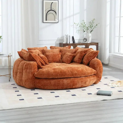 Double-Loaf Style Sofa Bed  Spacious Convertible Couch with Armrests and Supportive Cushioning