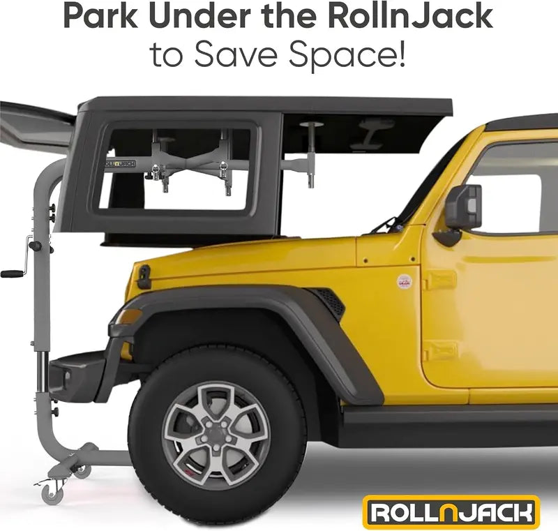 Jeep Wrangler Hardtop Removal Jack  Single-Person Lifting System for Easy Roof Panel Handling
