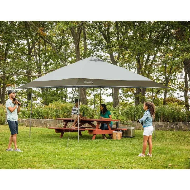 Coleman Instant Eaved Canopy  13 ft x 13 ft Pop-Up Shelter with Quick-Setup Frame and Weather Resistance
