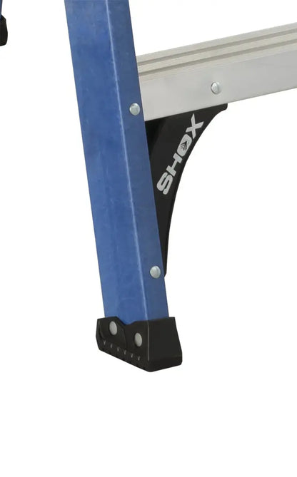 Louisville Fiberglass Step Ladder  6-Foot Height, 10-Foot Reach, 225-Pound Duty Rating (W-3217-06)