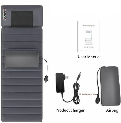 Full-Body Therapeutic Heating Massager Mat  Air Compression Relief with Adjustable Heat Settings