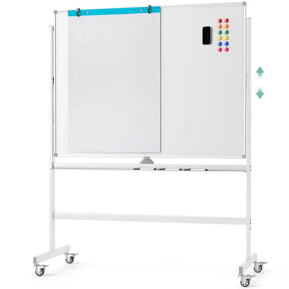 48″ x 36″ Double-Sided Magnetic Dry Erase Board  Includes Flipchart Functionality