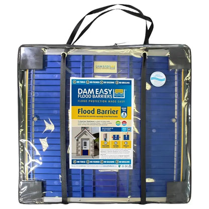 DamEasy Flood Barrier  30″ H × 30″ W × 2.75″ L Portable Water Block for Home Protection