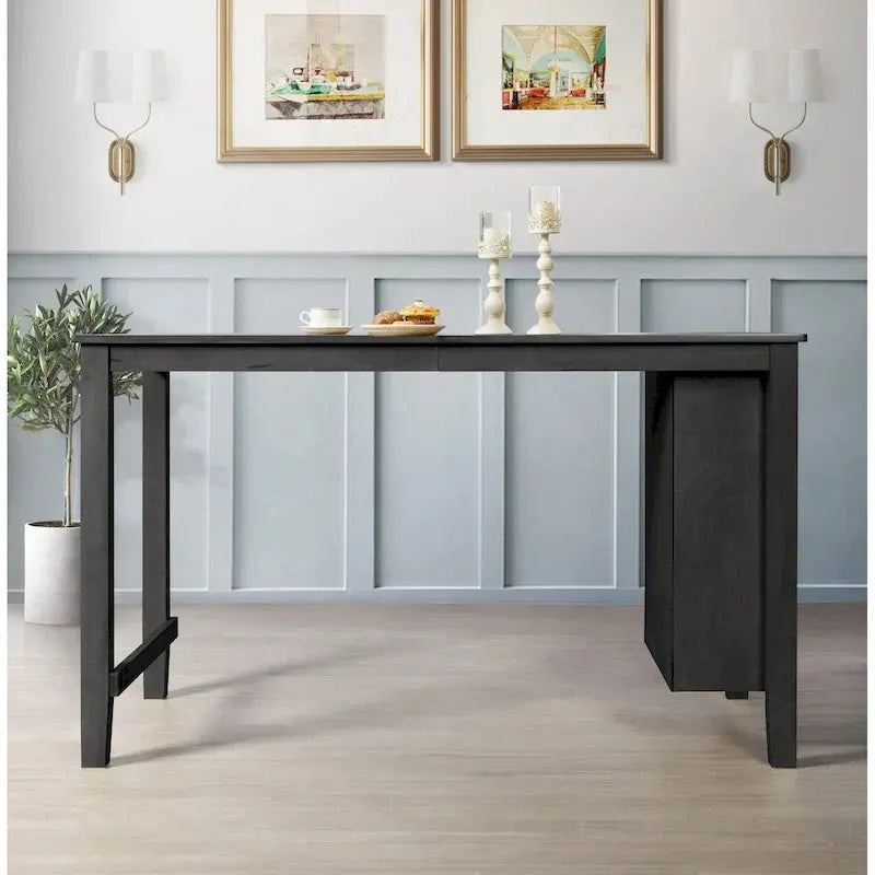 Africa 5-Piece Counter-Height Dining Set  Rustic Table and Matching Chairs for Modern Kitchens