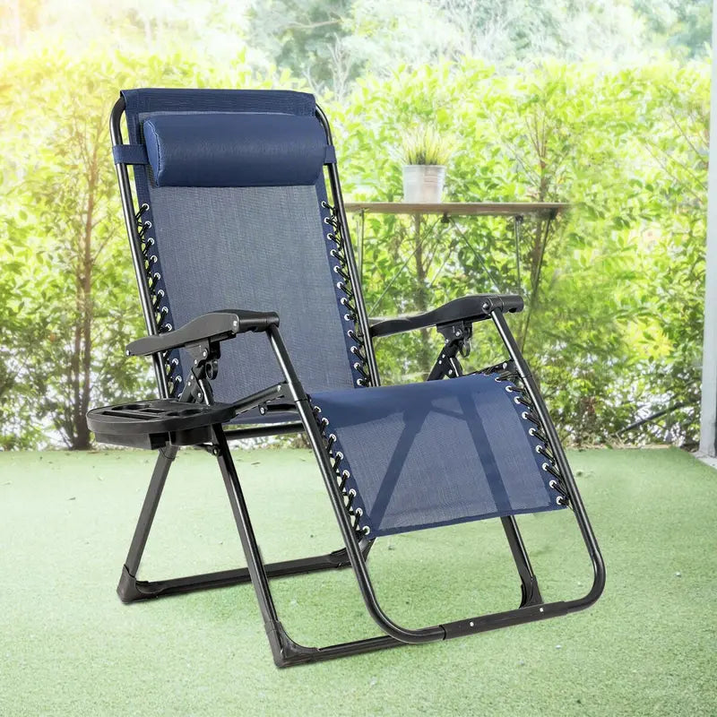Zero-Gravity Recliner Chair  500-Lb Capacity Oversized Lounge with Cup Holder