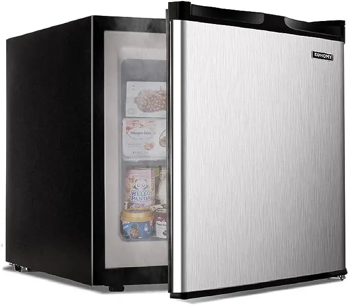 EUHOMY 1.7 Cu.Ft Compact Mini Fridge  Built-in Freezer and Adjustable Temperature Control