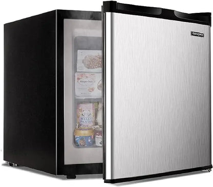 EUHOMY 1.7 Cu.Ft Compact Mini Fridge  Built-in Freezer and Adjustable Temperature Control