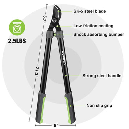 WORKPRO 27-Inch Bypass Lopper  Precision Garden Tree Trimming Tool