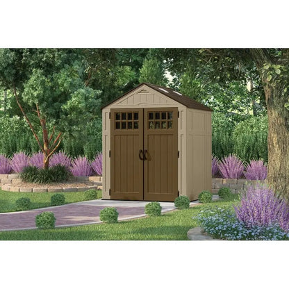 Durable 6’3″ × 5’6″ Resin Outdoor Storage Shed