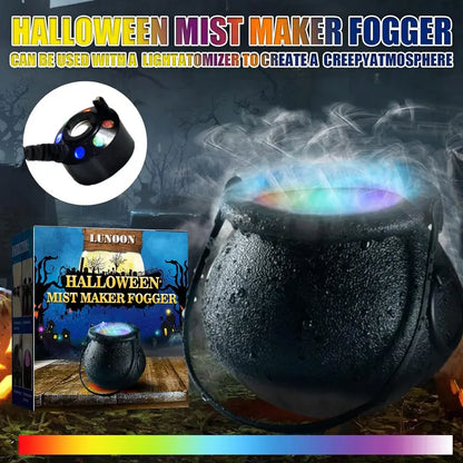Color-Changing LED Halloween Smoke Machine for Atmospheric Effects