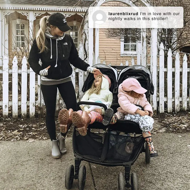 Jeep Destination Ultralight Double Side-by-Side Stroller for Toddlers