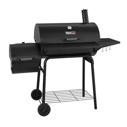 Royal Gourmet 30-Inch Charcoal Grill and Offset Smoker Combo  Dual-Function BBQ Cooking Station