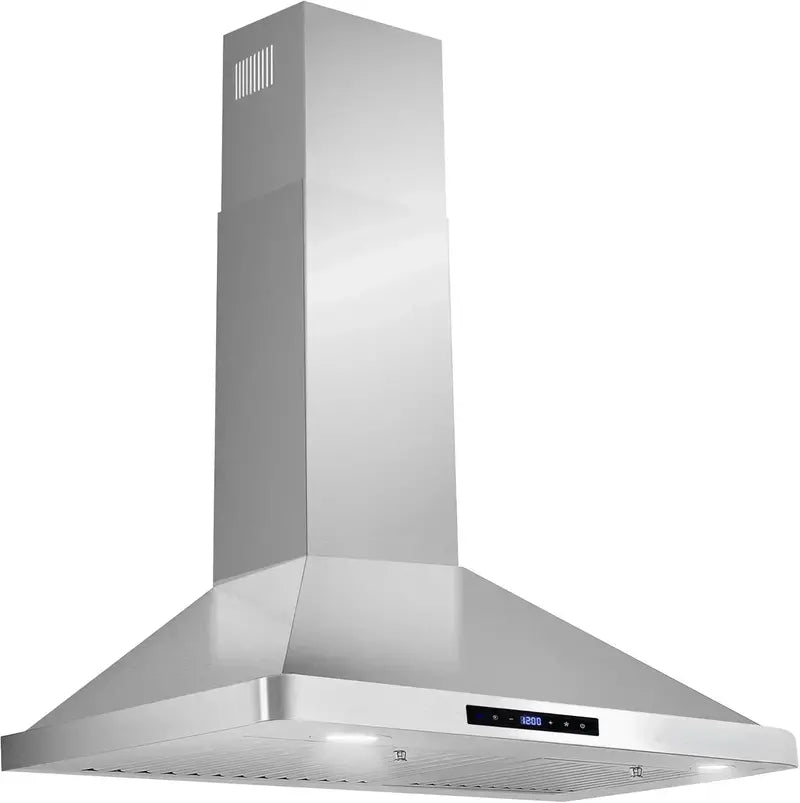 COSMO 30″ Ducted Wall-Mount Range Hood with 380 CFM Ventilation and Modern Vista Design