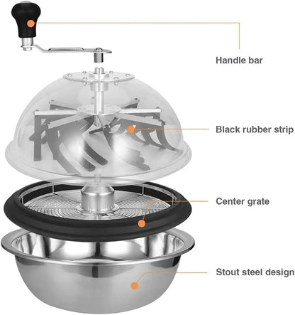 16-Inch Rotary Bud Trimmer with Upgraded Gearing and Dual-Blade System (Serrated + Straight)