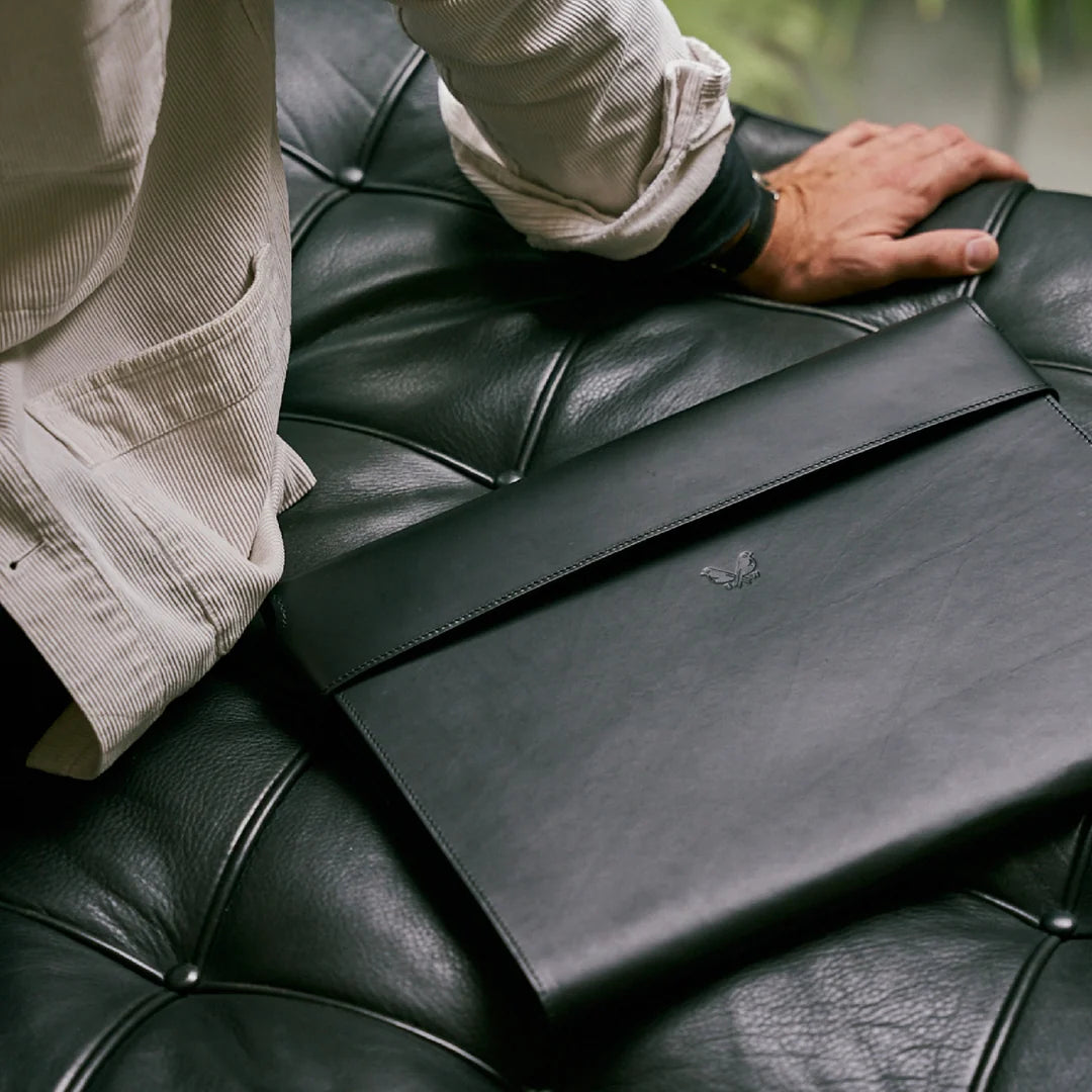 Small Folio - Black Leather