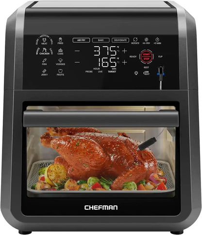 CHEFMAN ExacTemp 12-Quart Smart Air Fryer  Built-In Precision Cooking Thermometer