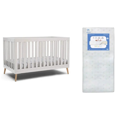 Essex 4-in-1 Convertible Crib  Includes Toddler Bed Conversion Kit & Mattress