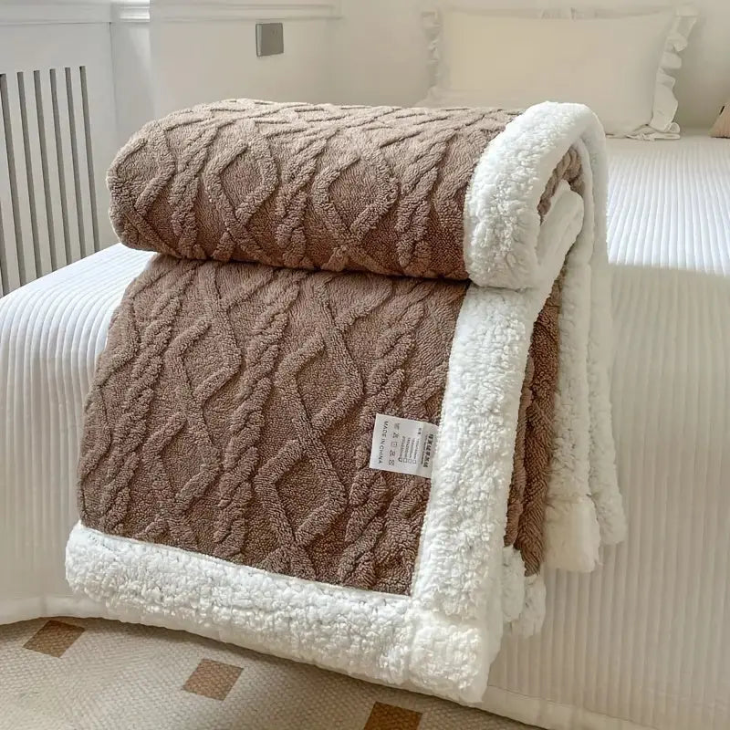 All-Season Reversible Throw Blanket for Living Room & Bedroom