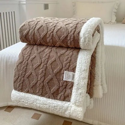All-Season Reversible Throw Blanket for Living Room & Bedroom