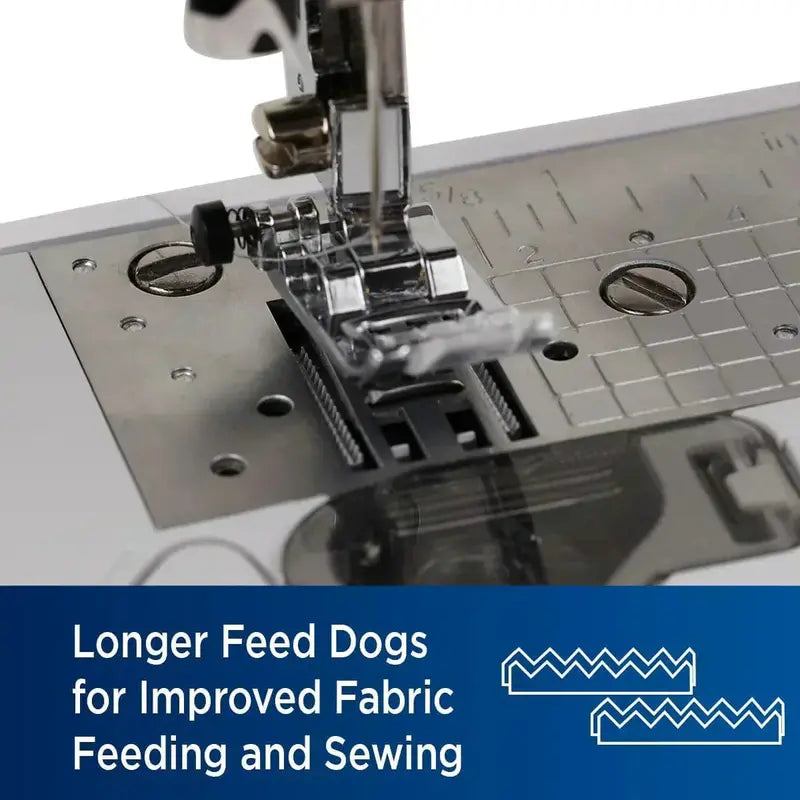Heavy-Duty Free-Arm Sewing Machine Featuring 37 Stitches and 6 Attachments