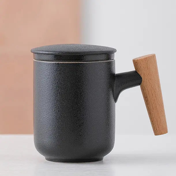 Zonema Sora Frosted 350ml Ceramic Mug  Soft-Touch Minimalist Design