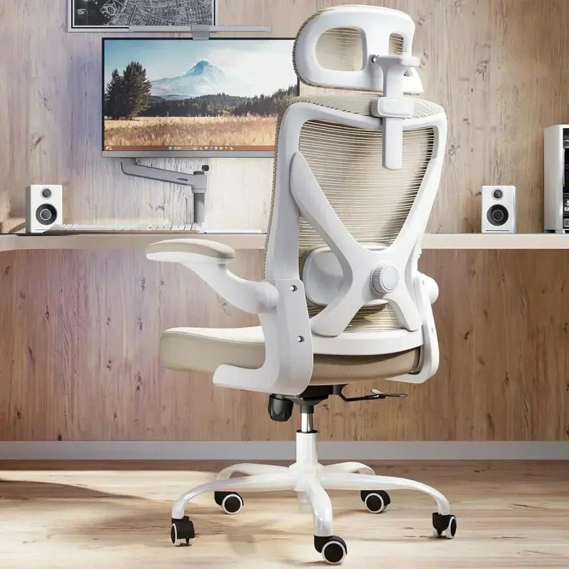 Ergonomic Gaming Desk and Chair Set with Lumbar Support and Adjustable Headrest