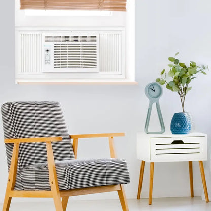 5000 BTU Quiet Window Air Conditioner with Dehumidifier and Remote  Ideal for Small Rooms up to 150 Sq Ft