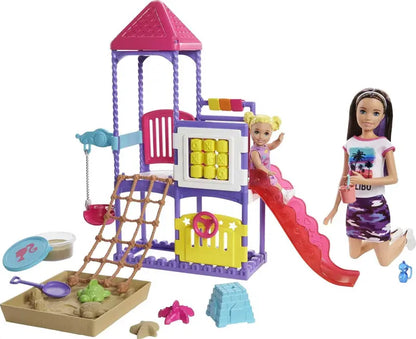 Barbie Skipper Babysitters Inc Climb ‘n Explore Playground 2 Dolls and Playset wth Accessories