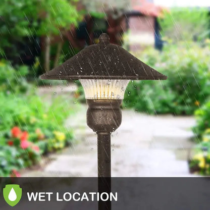 6-Pack Low-Voltage LED Landscape Path Lights  3W, 150LM, 12V Wired