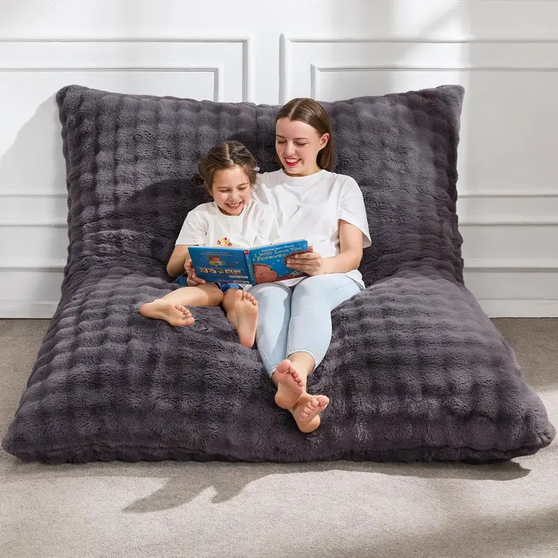 Hobestluk 3-in-1 Convertible Bean Bag  Floor Cushion, Lounger, or Seating Sofa
