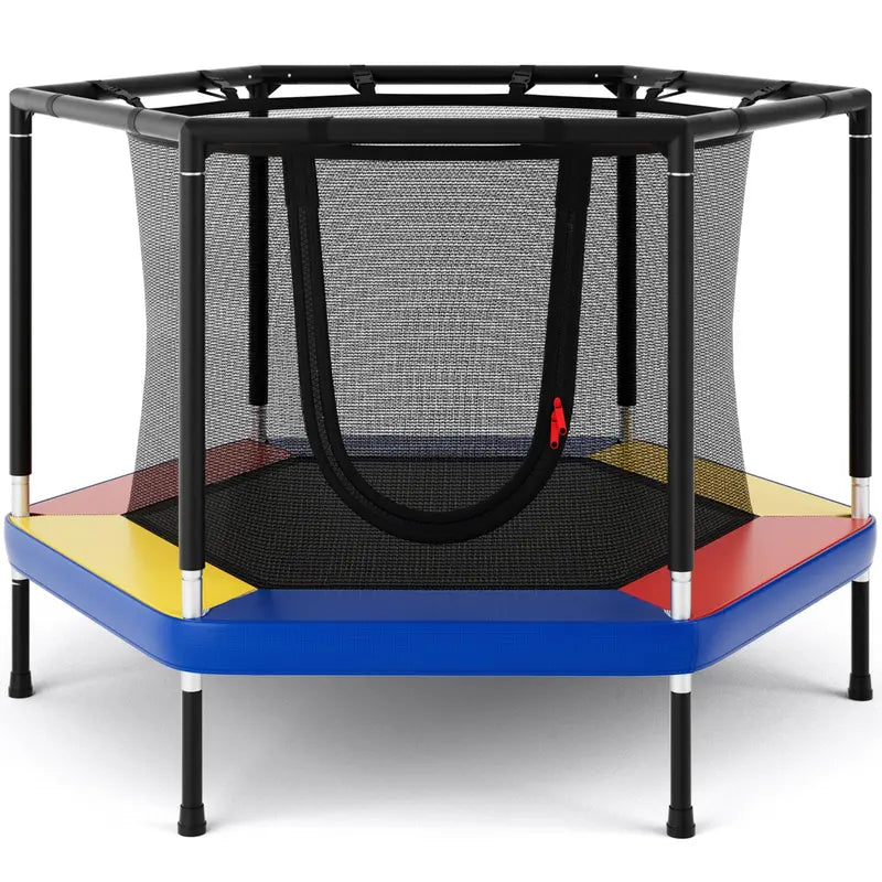 48-Inch Kids’ Recreational Trampoline with Enclosed Safety Net System