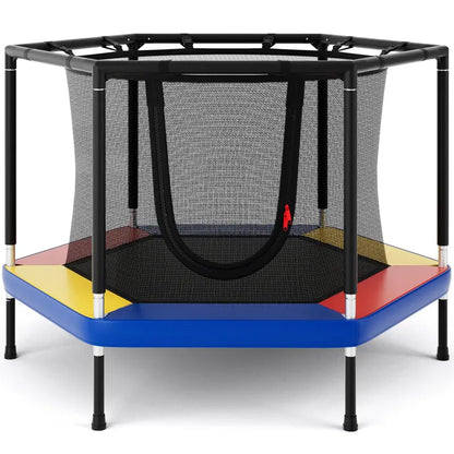 48-Inch Kids’ Recreational Trampoline with Enclosed Safety Net System