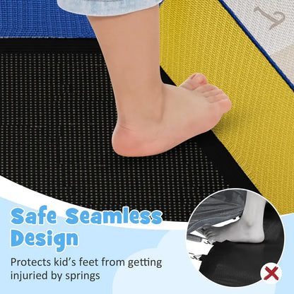 48-Inch Kids’ Recreational Trampoline with Enclosed Safety Net System