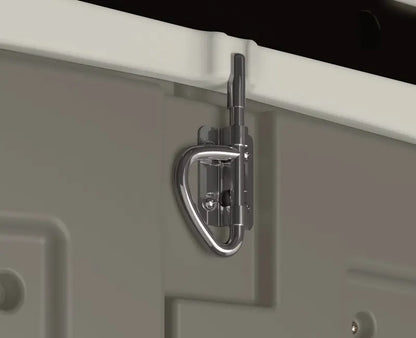 8 ft. x 10 ft. Metal-and-Resin Storage Shed in Vanilla Finish