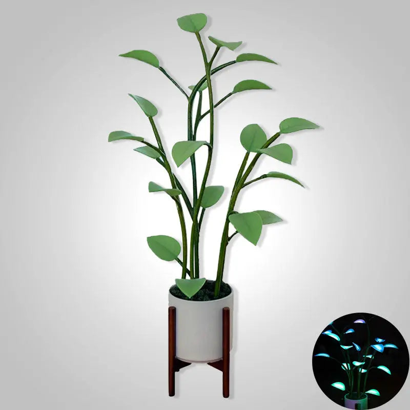 Luminous Bloom Smart LED Planter with Ambient Light Effects