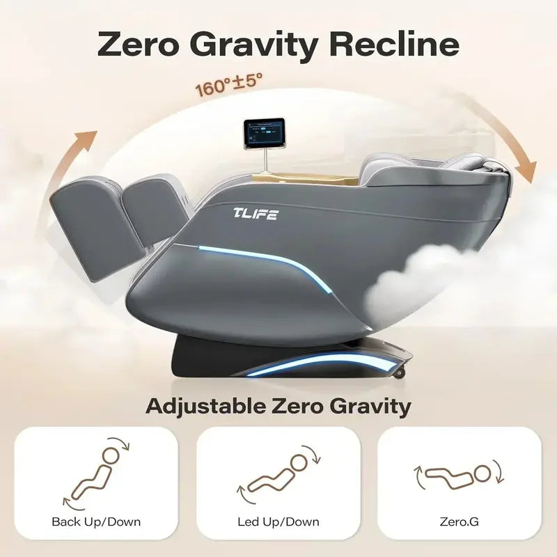 Zero Gravity Massage Chair  160° Recline, Body Scan, and Shiatsu Therapy System