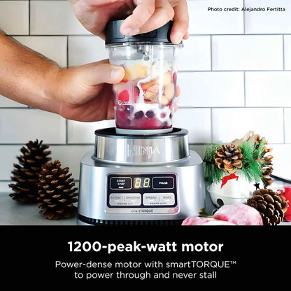 Ninja SS101 SmartTORQUE Stainless Steel Multi-Function Kitchen System  Intelligent Power Blending & Processing