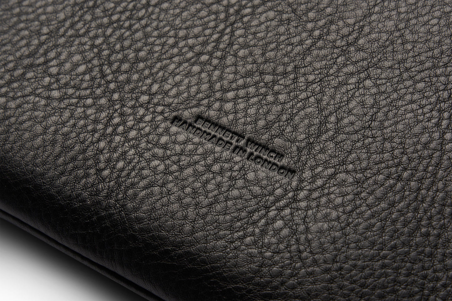 Flight Pouch - Black Leather