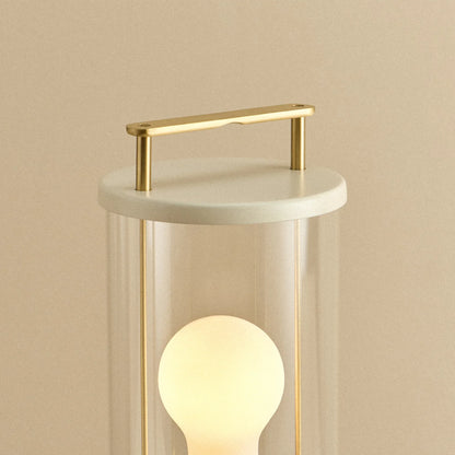 The Muse 2.0 Portable Lamp in Candlenut White