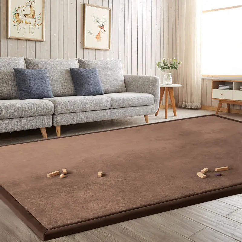 Baby Play Mat  1-Inch Thick Memory Foam Nursery Rug for Safe Infant Tummy Time & Play