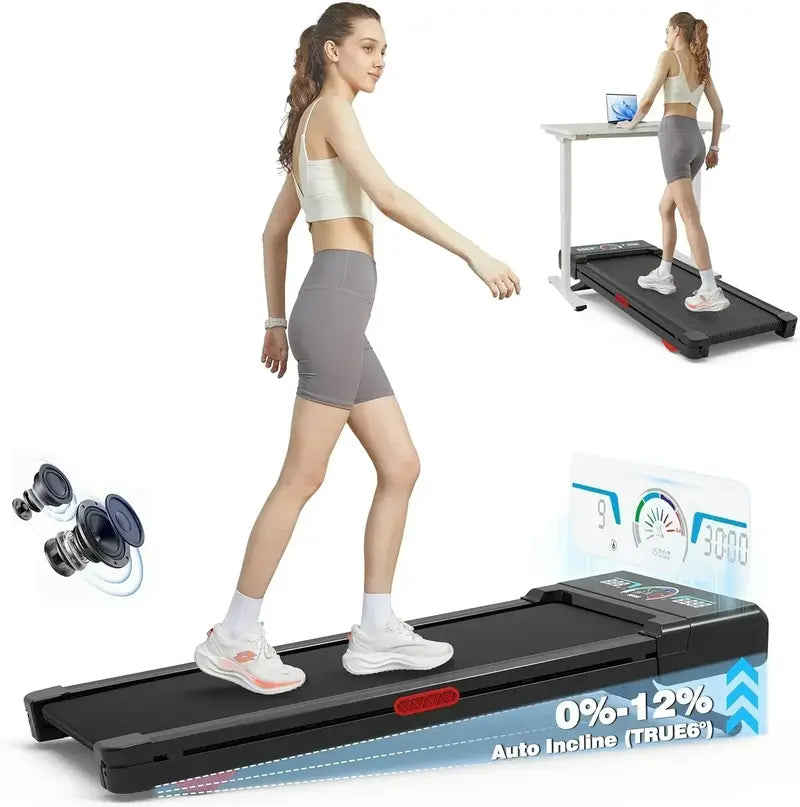 Compact Home Treadmill  LED Display, Bluetooth Audio & Space-Saving Design